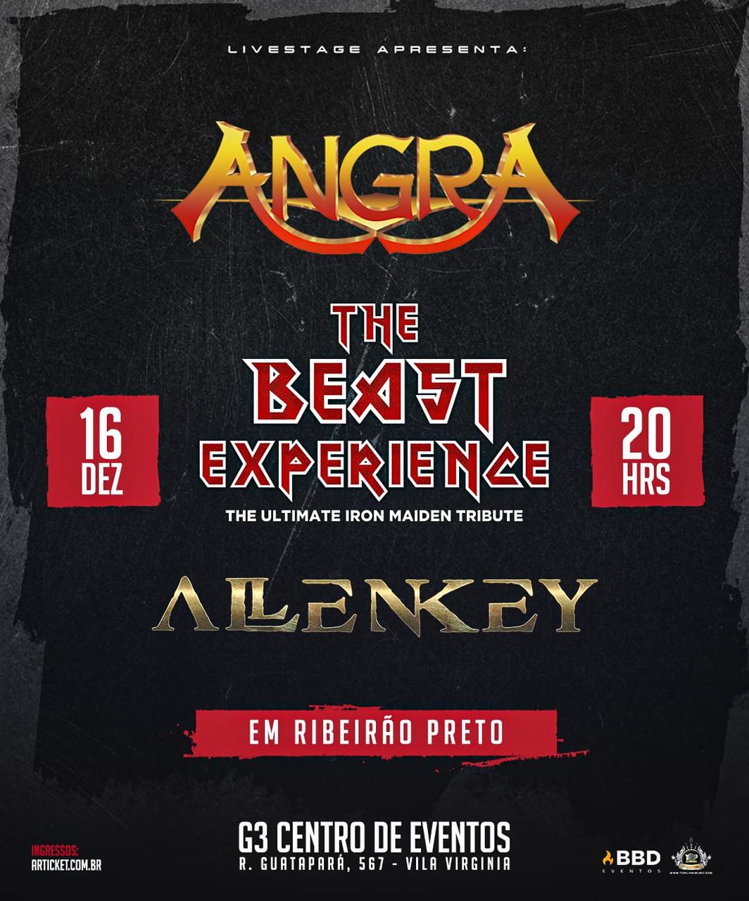 ANGRA | ALLEN KEY | THE BEAST EXPERIENCE – RIBEIRÃO PRETO (SP)