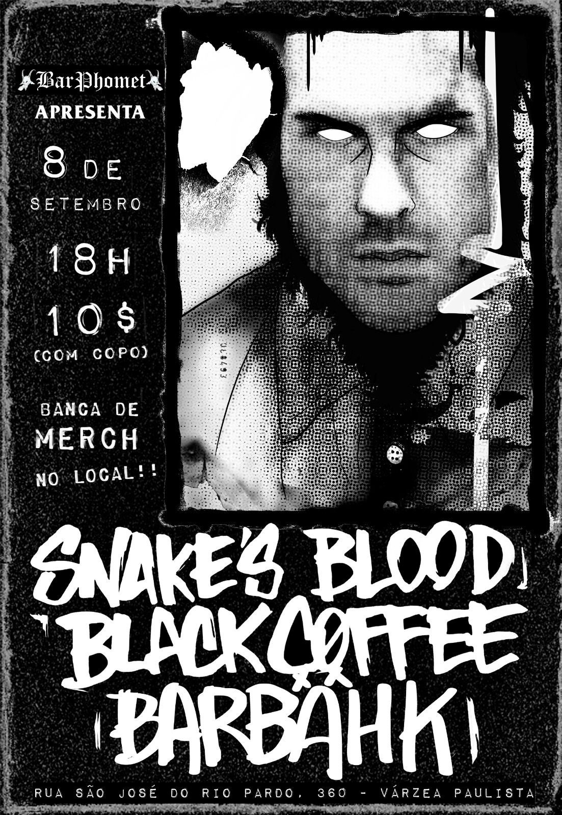 SNAKE’S BLOOD | BLACK COFFEE | BARBÄHK – VÁRZEA PAULISTA (SP)