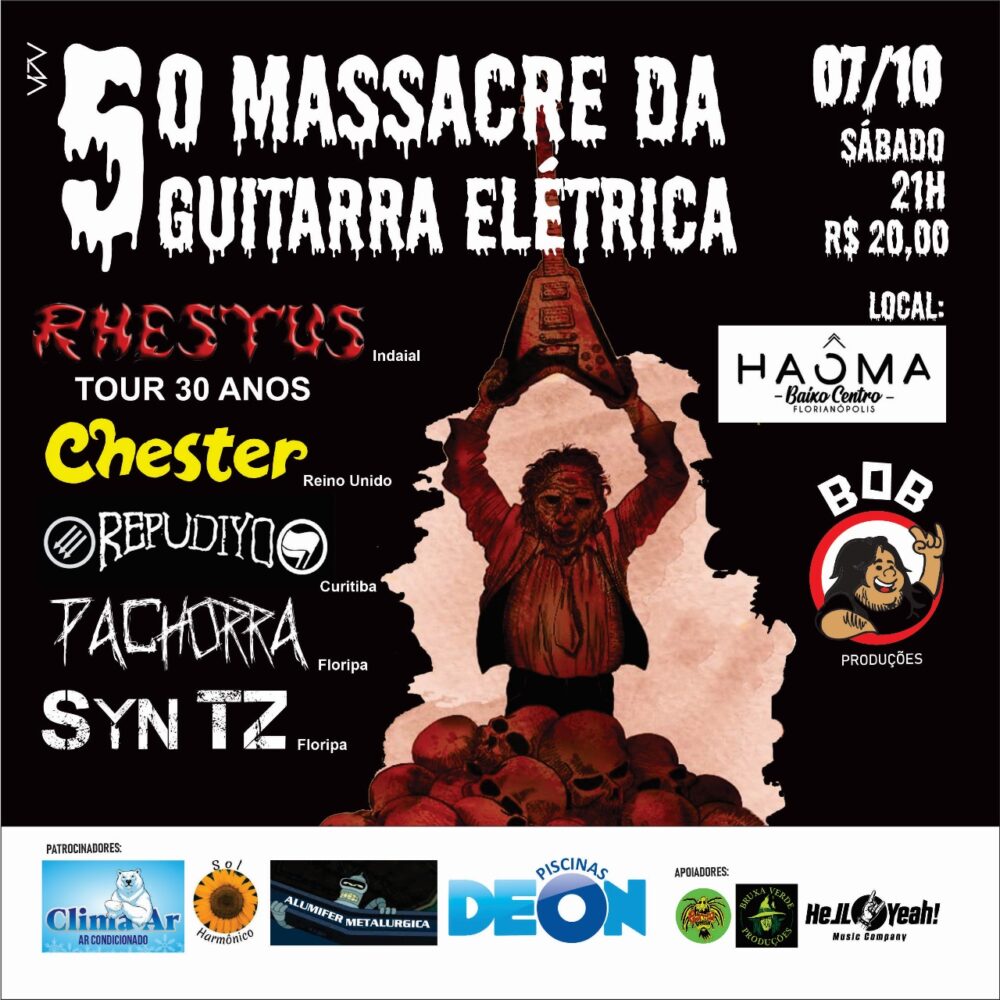 RHESTUS | CHESTER | REPUDIYO | PACHORRA | SYN TZ – FLORIANÓPOLIS (SC)