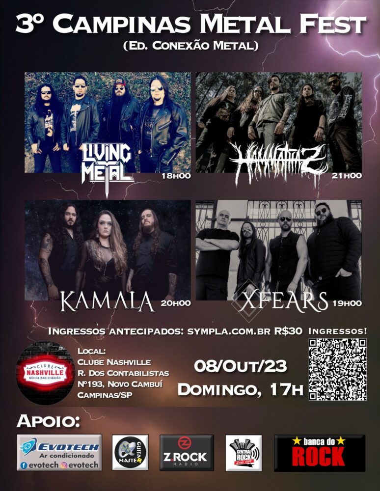 XFEARS | KAMALA | LIVING METAL | HAMMATHAZ – CAMPINAS (SP)