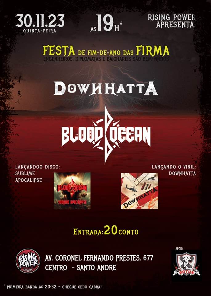 BLOOD OCEAN | DOWNHATA – SANTO ANDRÉ (SP)