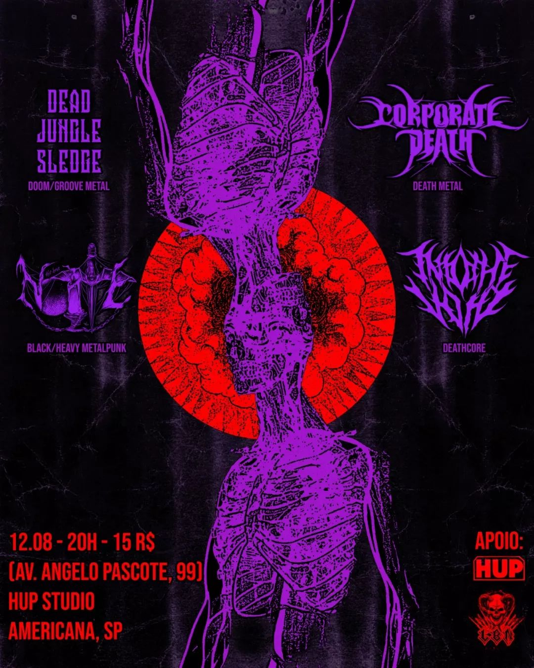 DEAD JUNGLE SLEDGE | CORPORATE DEATH | NOITE | INTO THE VOID – AMERICANA (SP)