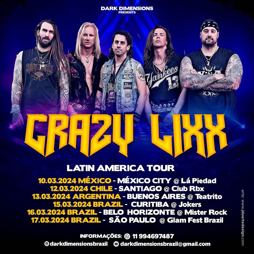 GLAM FEST BR: CRAZY LIXX | STEVIE RACHELE (TUFF) – (BELO HORIZONTE/MG)