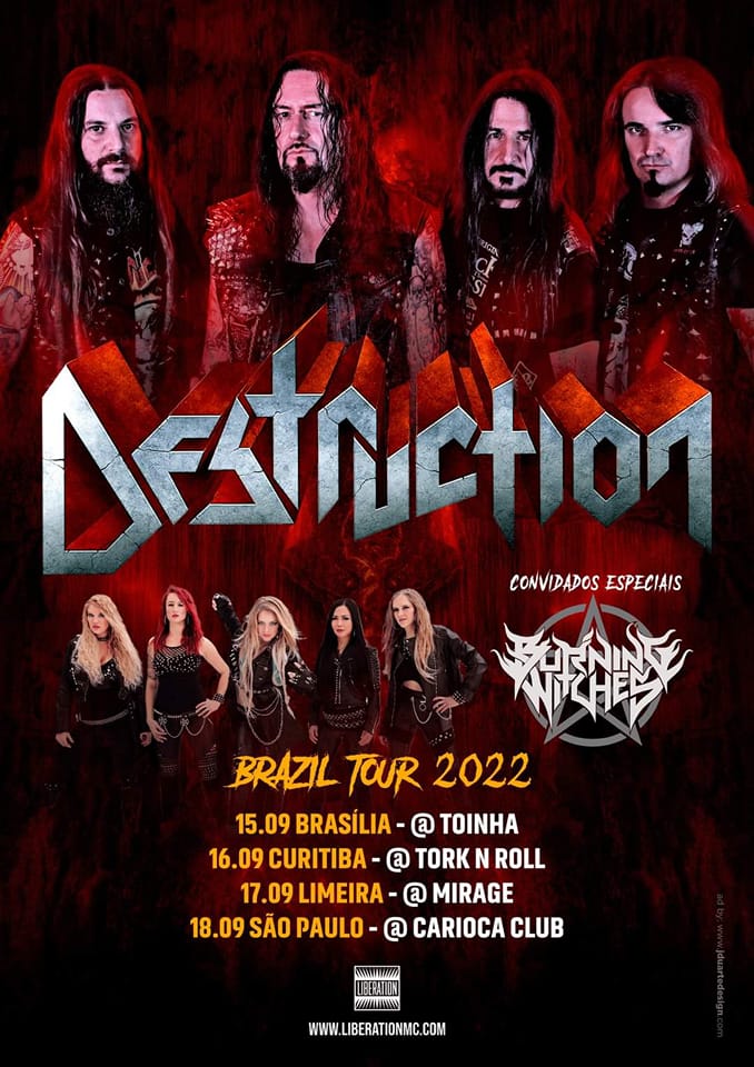DESTRUCTION / BURNING WITCHES (CURITIBA/PR)