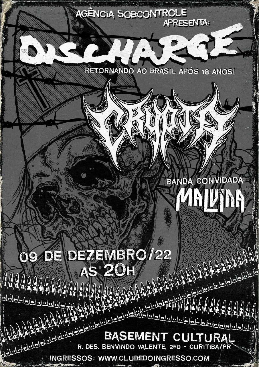 DISCHARGE | CRYPTA – ABERTURA: MALVINA (CURITIBA/PR)