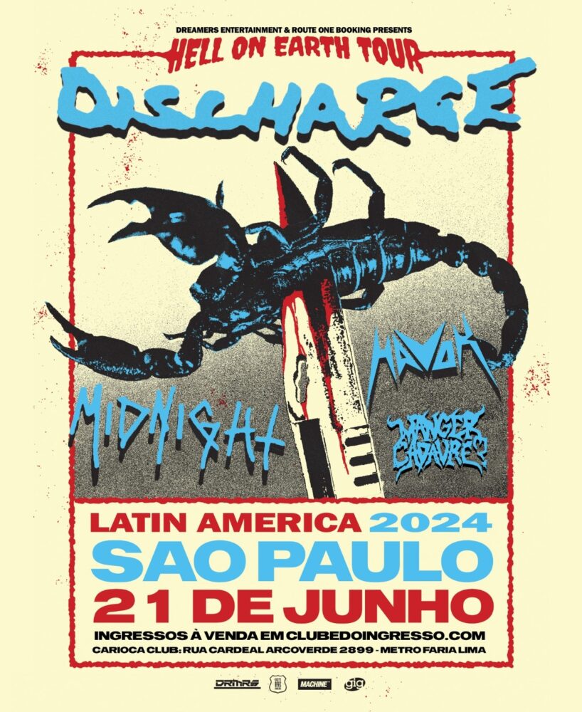 DISCHARGE | HAVOK | MIDNIGHT | MANGER CADAVRE? – SÃO PAULO (SP)