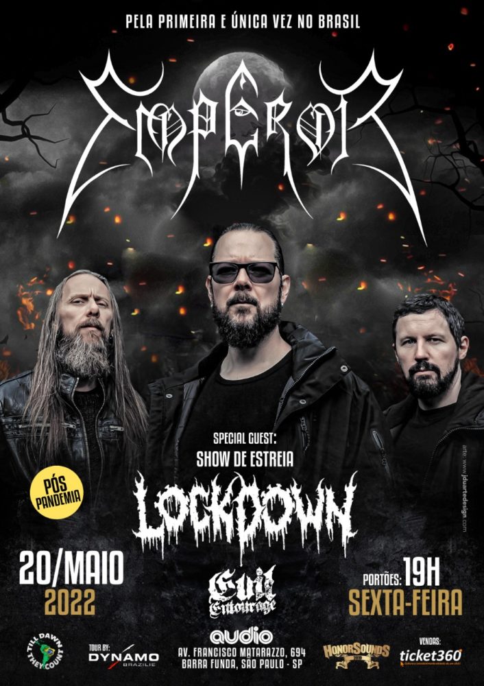 EMPEROR (NOR) / LOCKDOWN (BRA) / EVIL ENTOURAGE (MEX) EM SÃO PAULO