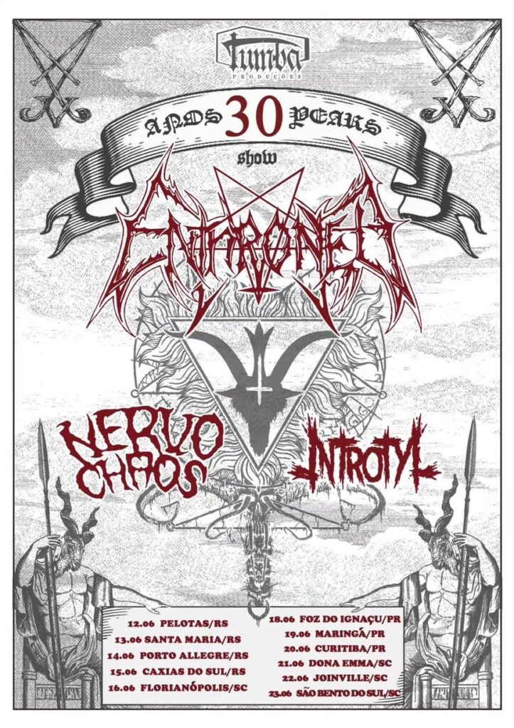 ENTHRONED | NERVOCHAOS | INTROTYL – CURITIBA (PR)