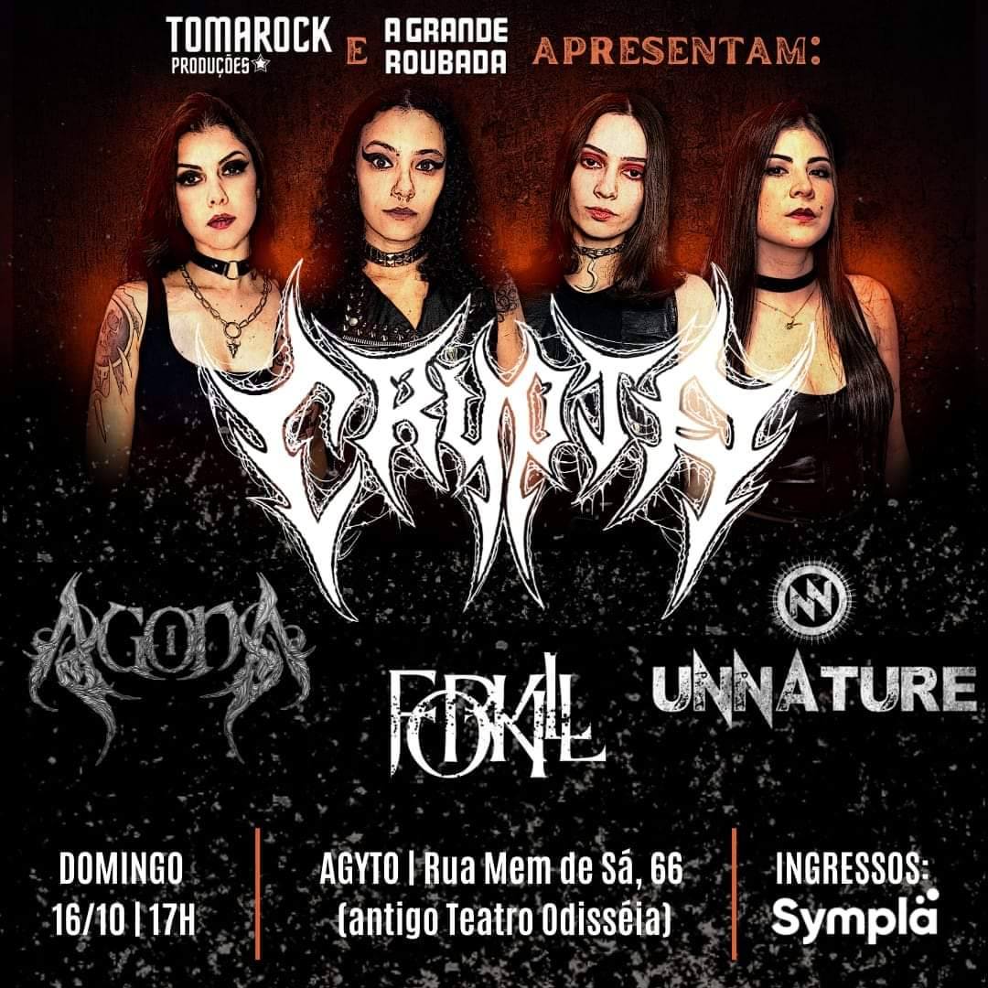 CRYPTA | FORKILL | AGONA | UNNATURE (RIO DE JANEIRO/RJ)