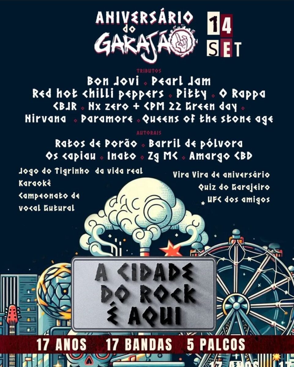 ANIVERSÁRIO DO GARAJÃO CASA DE ROCK – IPATINGA (MG)