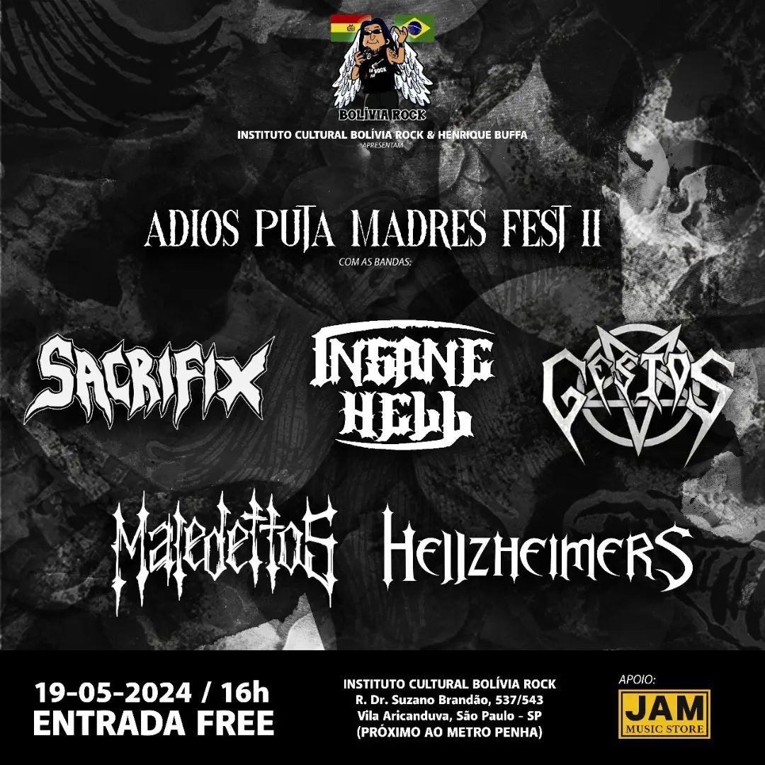 ADIOS PUTA MADRES FEST II – SÃO PAULO (SP)
