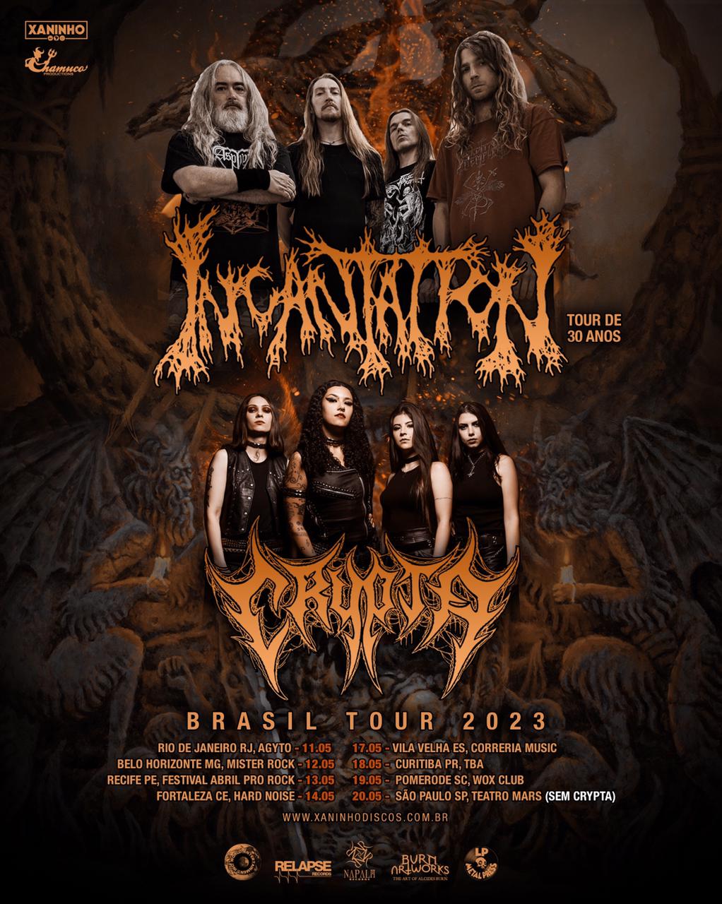INCANTATION | CRYPTA (VILA VELHA/ES)