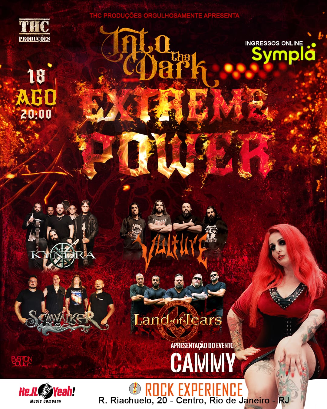 INTO THE DARK EXTREME POWER: KYNDRA | VULTURE | LAND OF TEARS | SEAWALKER – RIO DE JANEIRO/RJ