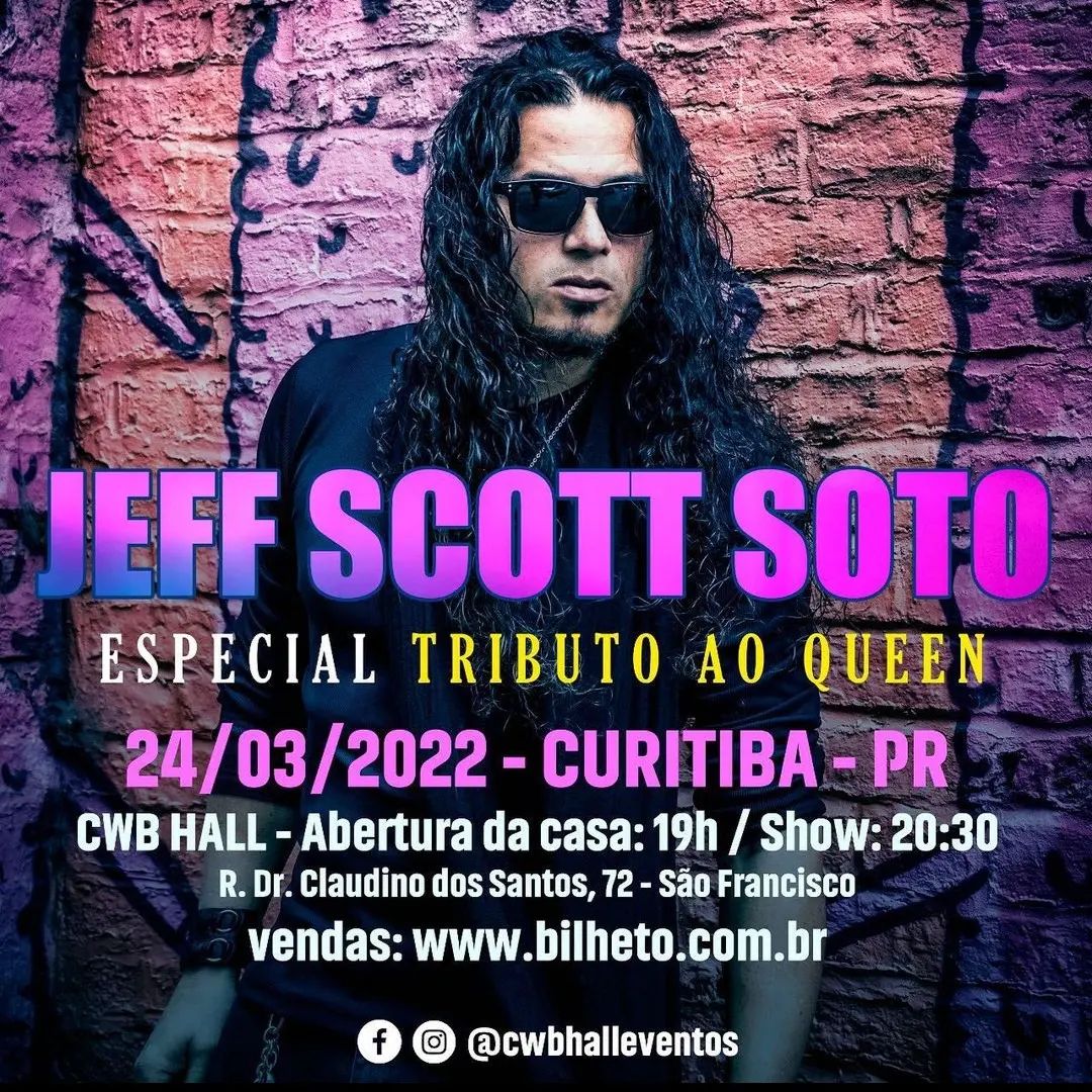 JEFF SCOTT SOTO – ESPECIAL TRIBUTO AO QUEEN (CURITIBA/PR)