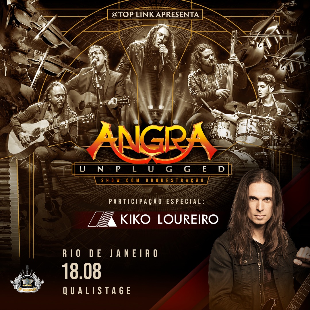 ANGRA RECEBE KIKO LOUREIRO EM SHOW ACÚSTICO – RIO DE JANEIRO (RJ)