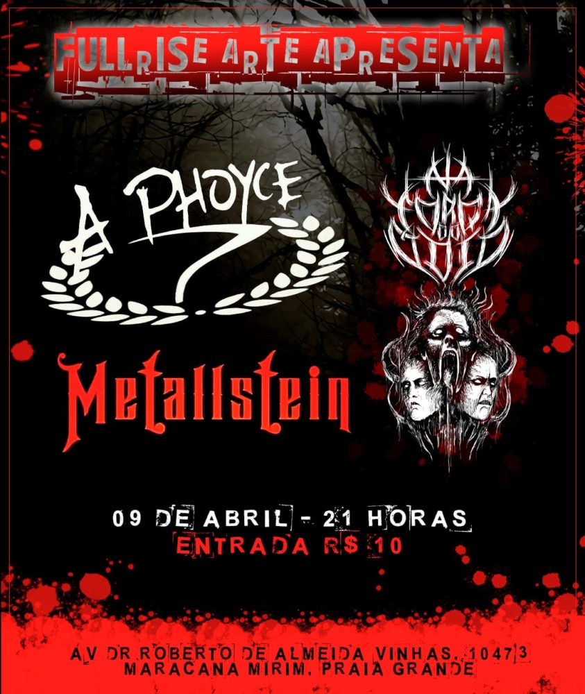 METALLSTEIN | A PHOYCE | NA FORÇA DO ÓDIO (PRAIA GRANDE/SP)