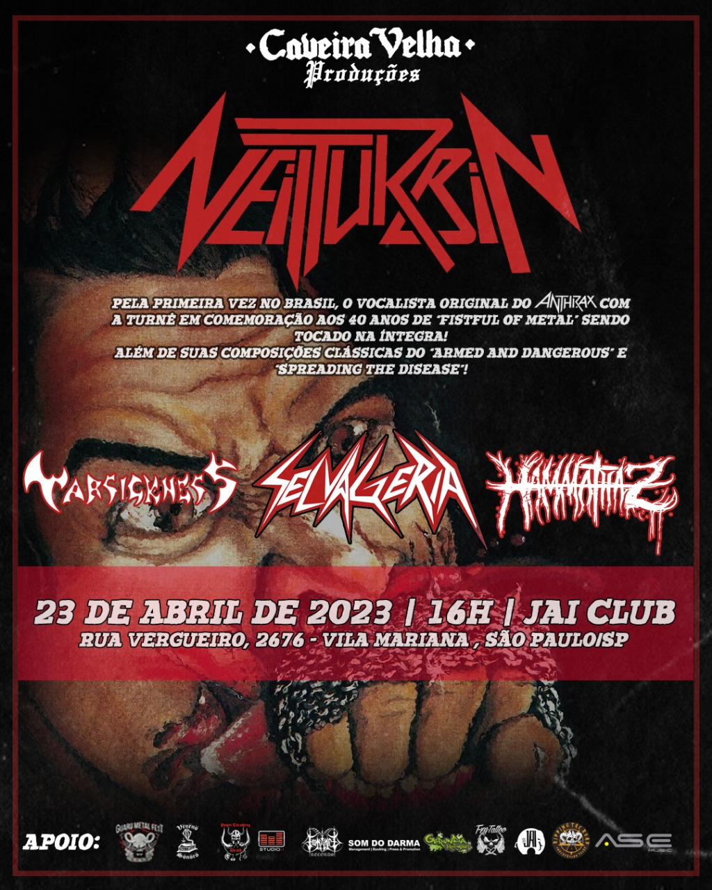 NEIL TURBIN [Ex-ANTHRAX] (SÃO PAULO/SP)
