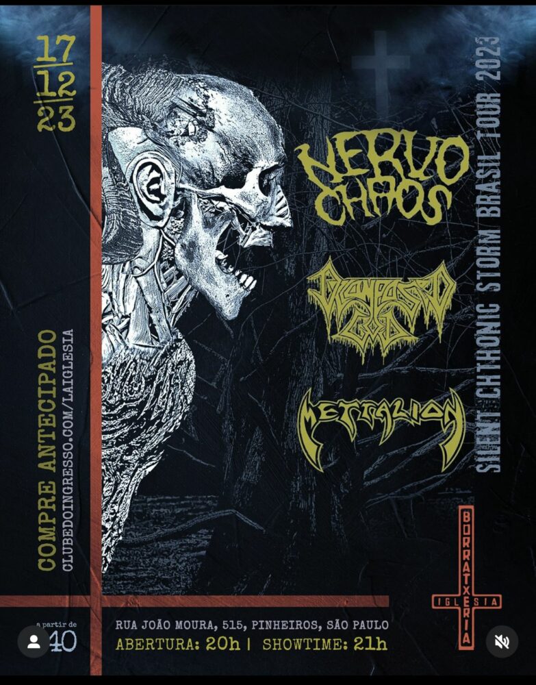 NERVOCHAOS | DECOMPOSED GOD | METRALION – SÃO PAULO (SP)