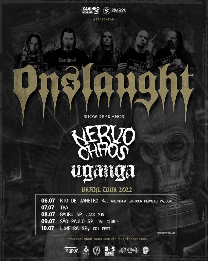 ONSLAUGHT (ING) | NERVOCHAOS | UGANGA (BAURU/SP)