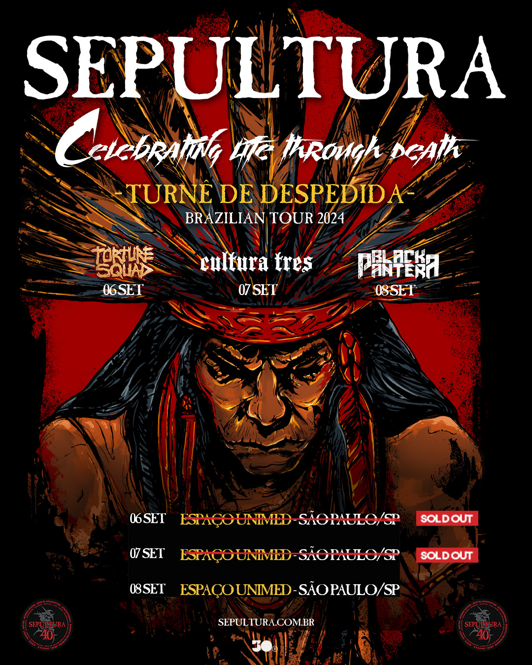 SEPULTURA | CULTURA TRES – SÃO PAULO (SP)