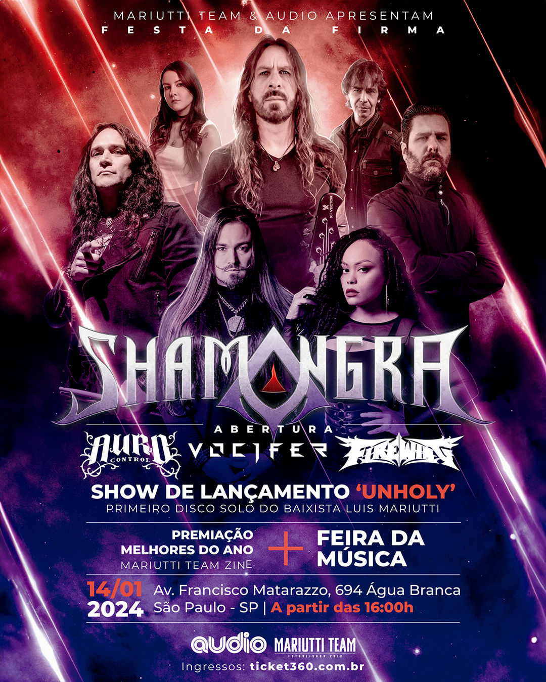 SHAMANGRA: MARIUTTI TEAM CELEBRANDO ANGRA E SHAMAN – SÃO PAULO (SP)