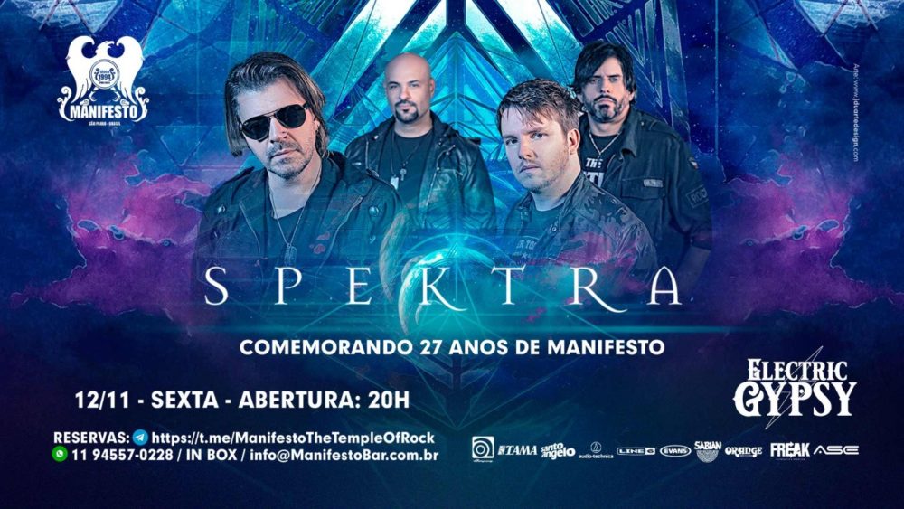 SPEKTRA E ELECTRIC GYPSY – 27 ANOS DO MANIFESTO BAR