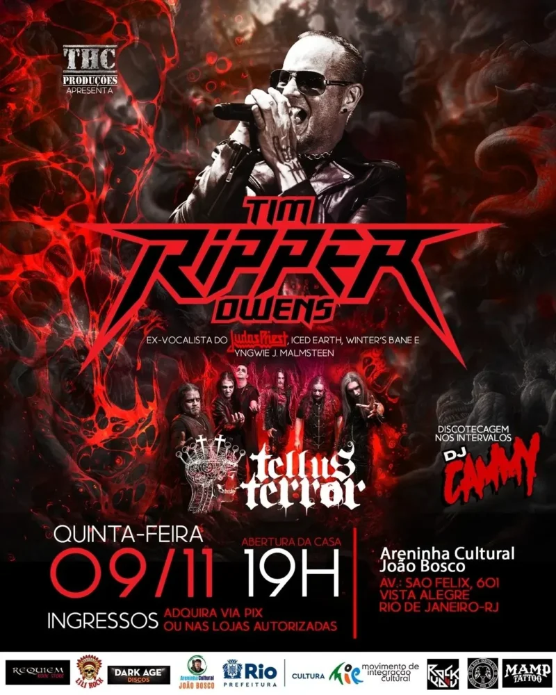 TIM “RIPPER” OWENS – RIO DE JANEIRO (RJ)