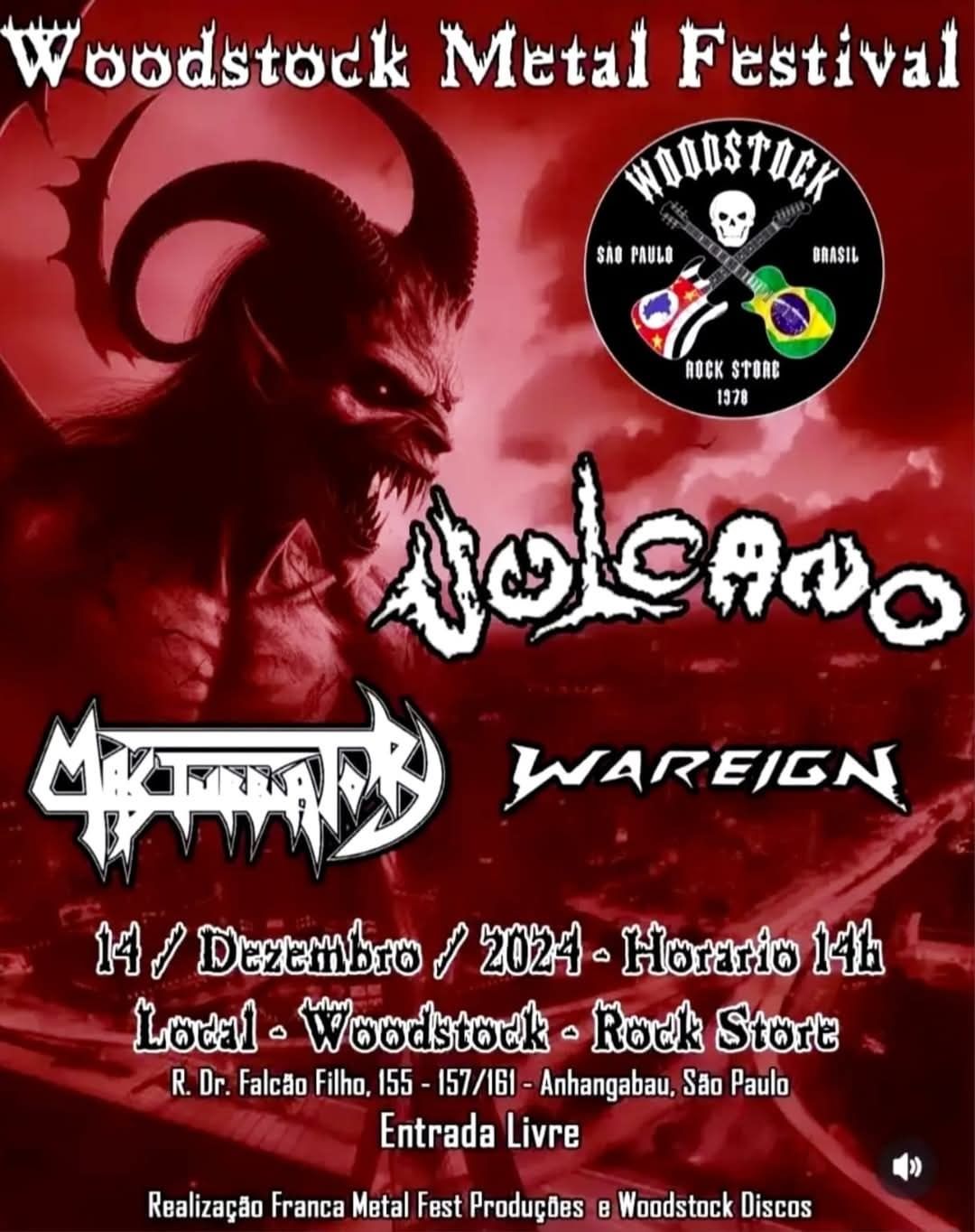 WOODSTOCK METAL FESTIVAL – SÃO PAULO (SP)