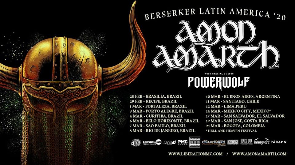 AMON AMARTH / POWERWOLF em São Paulo/SP