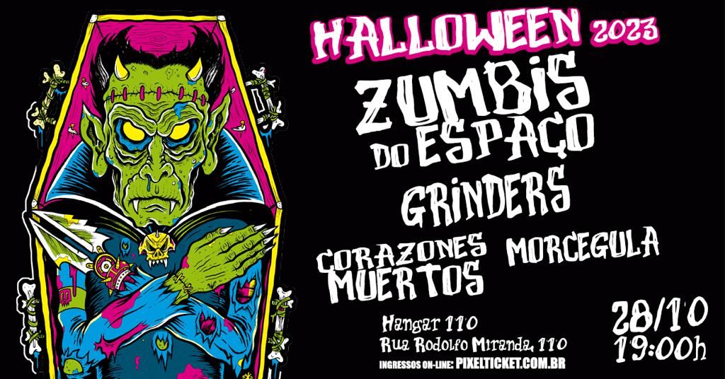 ZUMBIS DO ESPAÇO | CORAZONES MUERTOS | GRINDERS | MORCEGULA – SÃO PAULO (SP)