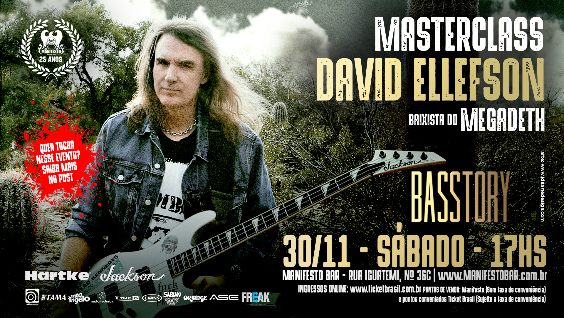 MasterClass com David Ellefson (Megadeth)