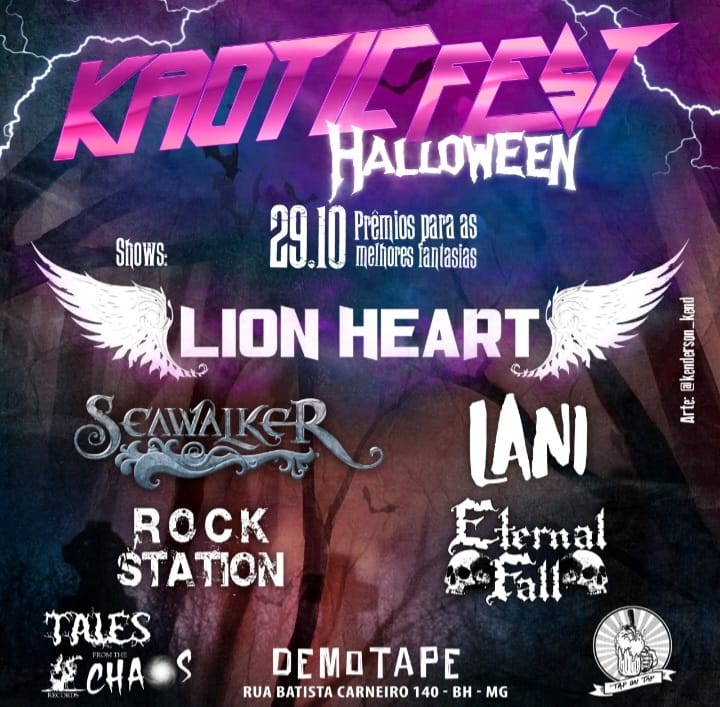 KAOTIC FEST – LION HEART | SEAWALKER | LANI | ETERNAL FALL | ROCK STATION (BELO HORIZONTE/MG)