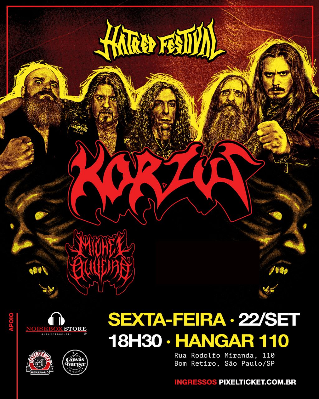 HATRED FESTIVAL (C/ KORZUS) – SÃO PAULO (SP)