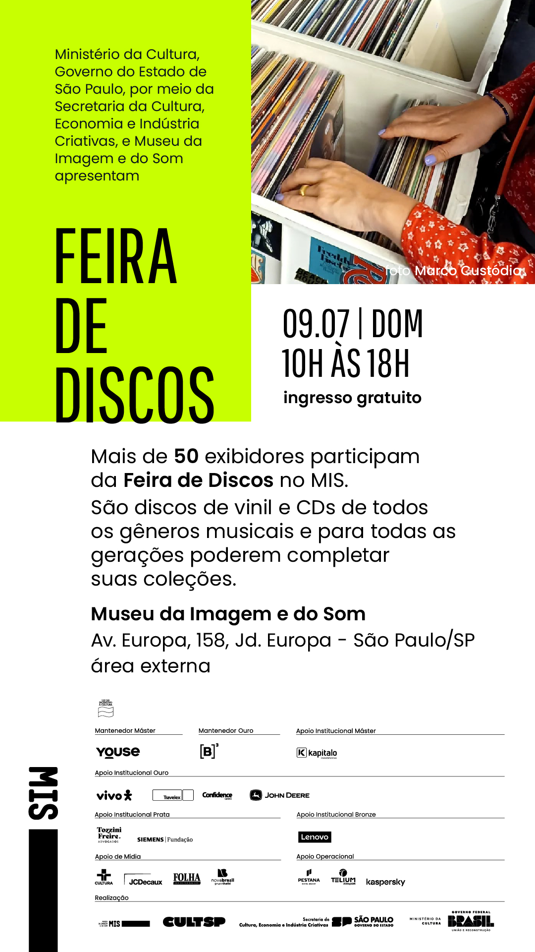 FEIRA DE DISCOS NO MIS – SÃO PAULO (SP)