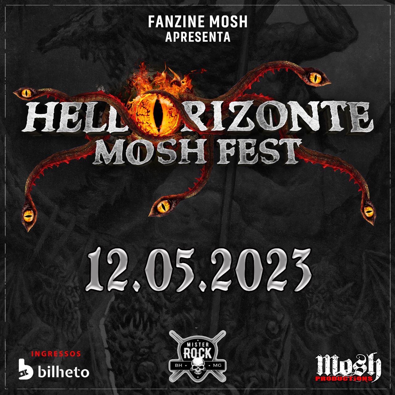 HELL’O’RIZONTE MOSH FEST – INCANTATION | CRYPTA | DORSAL ATLÂNTICA | MUTILATOR | MORTIFIER (BELO HORIZONTE/MG)
