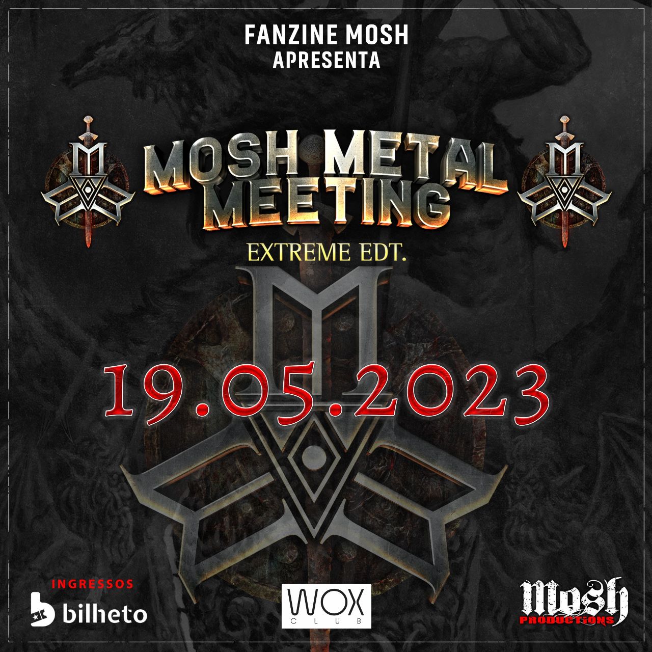 MOSH METAL FEST – INCANTATION | CRYPTA | THE TROOPS OF DOOM | DIVULSOR | SCULPTOR | O CARA DO METAL (POMERODE/SC)