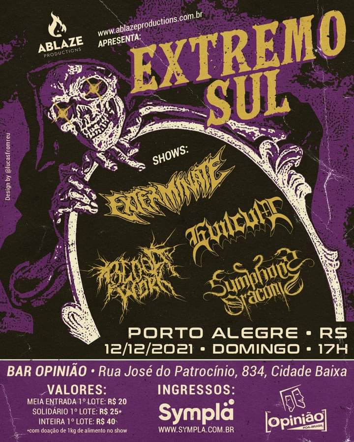 “EXTREMO SUL” (EXTERMINATE – BLOODWORK – EVILCULT – SYMPHONY DRACONIS)