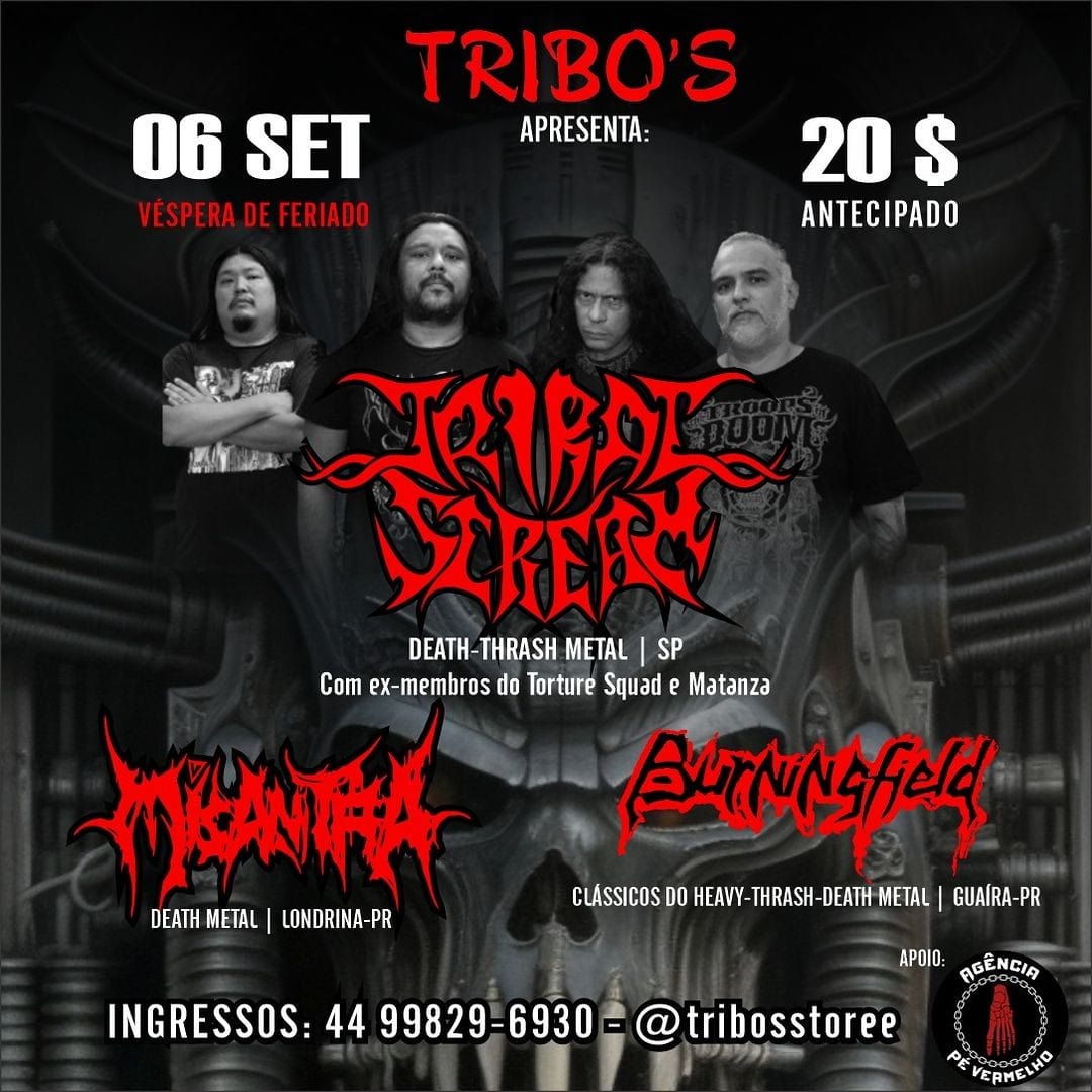 TRIBAL SCREAM | MISANTRA | BURNING FIELD – MARINGÁ (PR)