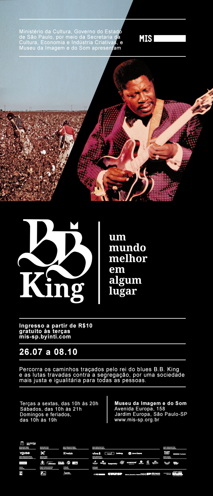 B.B. KING: UM MUNDO MELHOR EM ALGUM LUGAR – SÃO PAULO (SP)