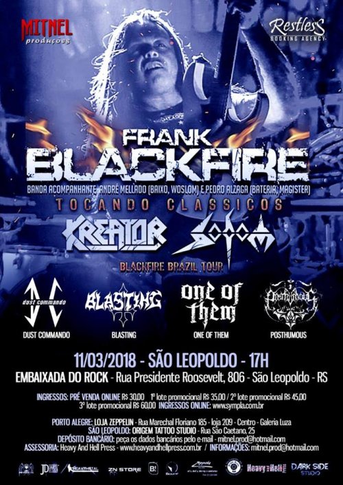 FRANK BLACKFIRE: invadindo o RS pela primeira vez