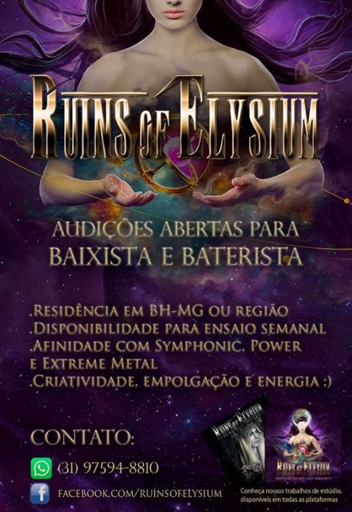 RUINS OF ELYSIUM está à procura de baixista e baterista