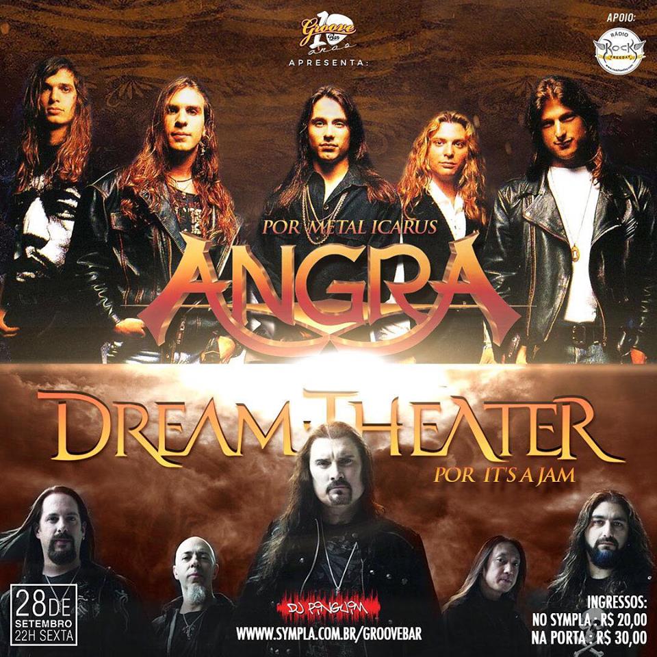 Tributo às bandas Angra e Dream Theater no Groove Bar