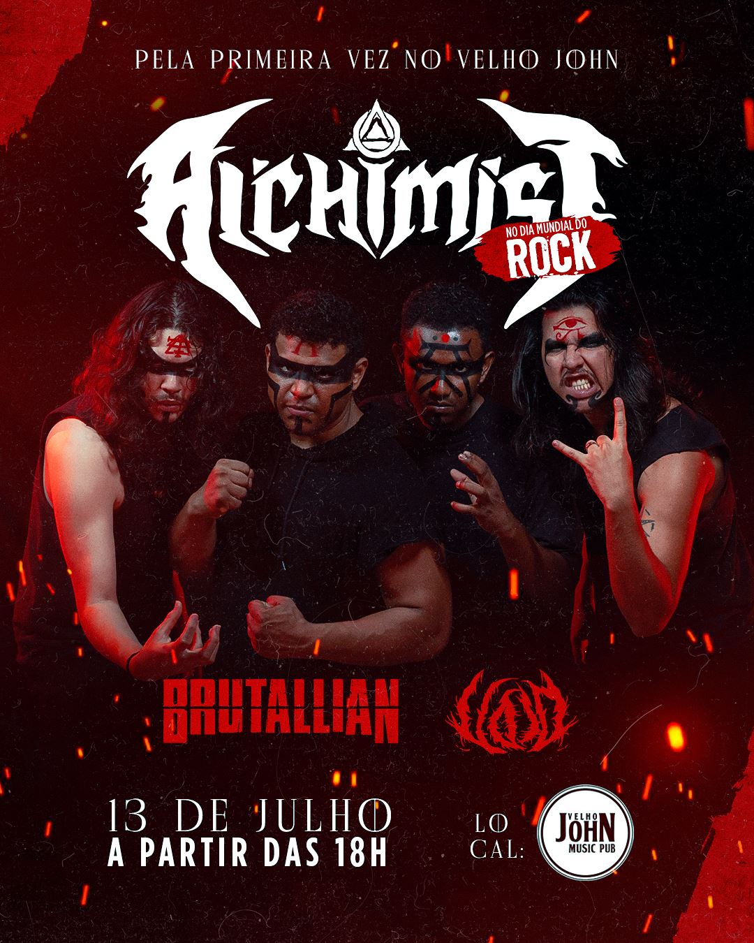 DIA MUNDIAL DO ROCK: VOID | BRUTALLIAN | ALCHIMIST – SÃO LUÍS (MA)