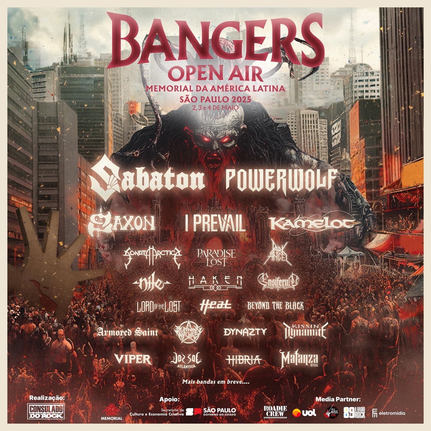 BANGERS OPEN AIR (DOMINGO) – SÃO PAULO (SP)