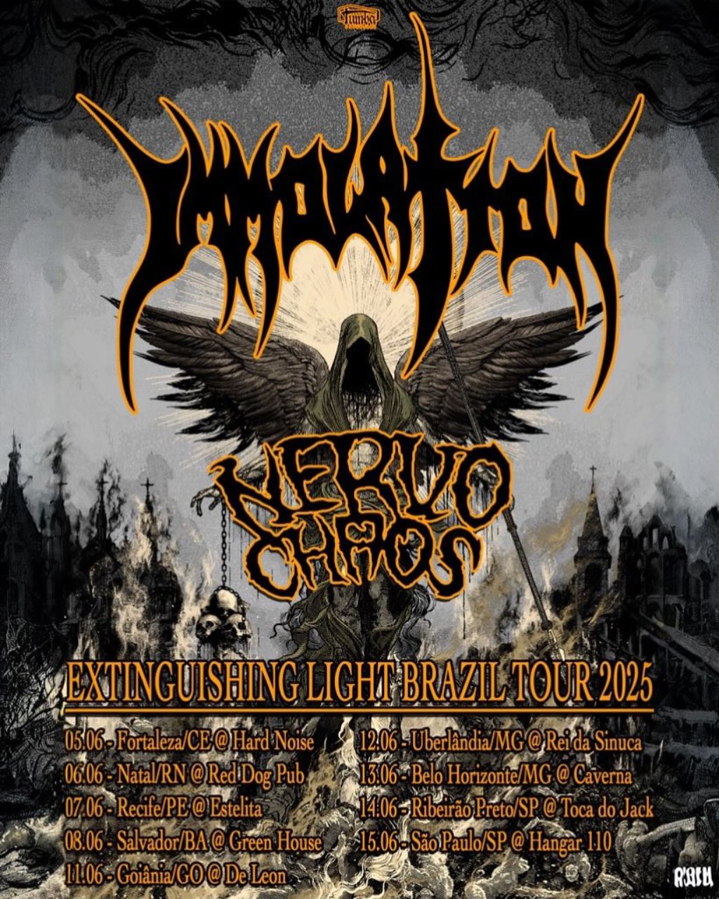 IMMOLATION | NERVOCHAOS – RECIFE (PE)