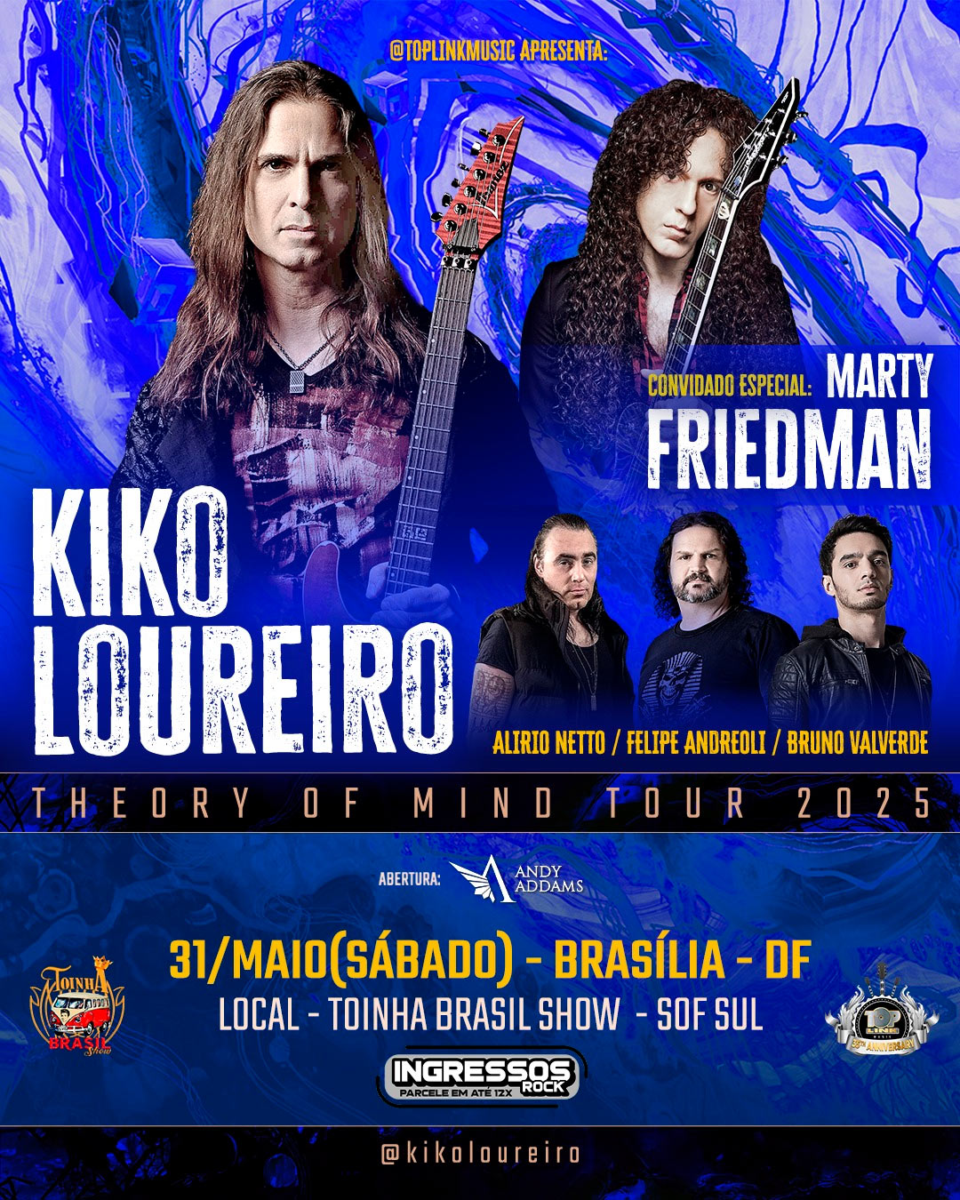 KIKO LOUREIRO (C/ MARTY FRIEDMAN) – BRASÍLIA (DF)