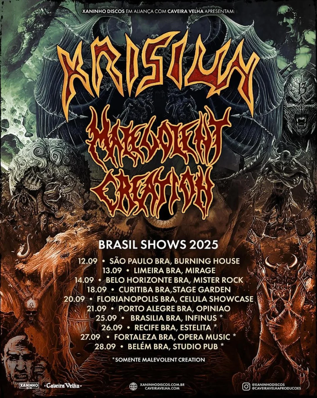 KRISIUN | MALEVOLENT CREATION – SÃO PAULO (SP)