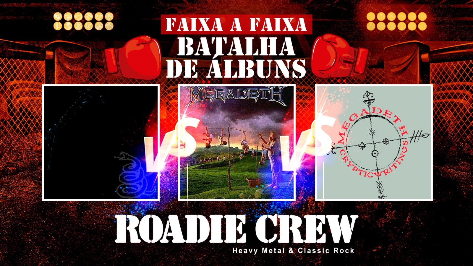 Está no ar o episódio #22 do BATALHA DE ÁLBUNS da Roadie Crew no YouTube; assista ao vídeo