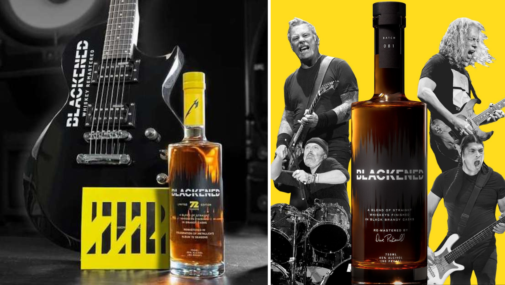 Uísque Blackened do METALLICA patrocinará a Metal Hall of Fame Gala em janeiro
