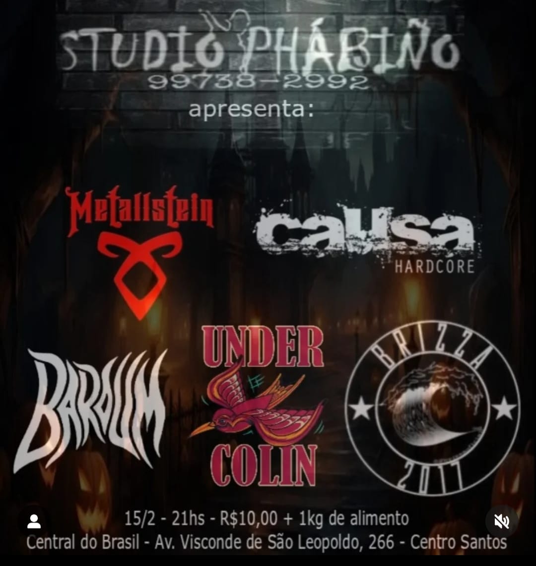 UNDERCOLIN | BARDUM | METALLSTEIN | BRIZZA – SANTOS (SP)
